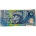 AUSTRALIA 1993 . TEN 10 DOLLAR BANKNOTE . ERROR . MISSING SERIAL . BLUE DOBELL
